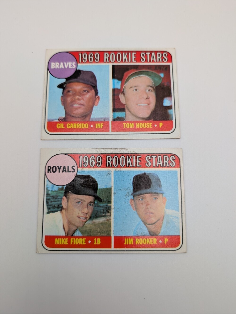 1969 Topps Rookie Stars Lot #331 #376 Tom House Jim Rooker Garrido Fiore
